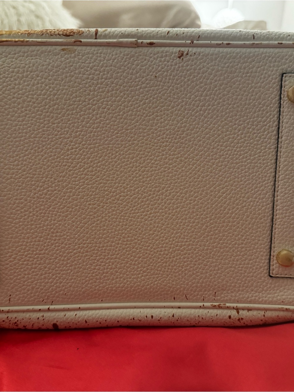 LIMITED EDITION Anca Bordiu White & Tan 'This Is Not A Birkin' Statement Satchel - Picture 7 of 7